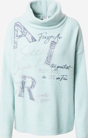 Soccx Sweater 'Frozen Air' in Blue: front