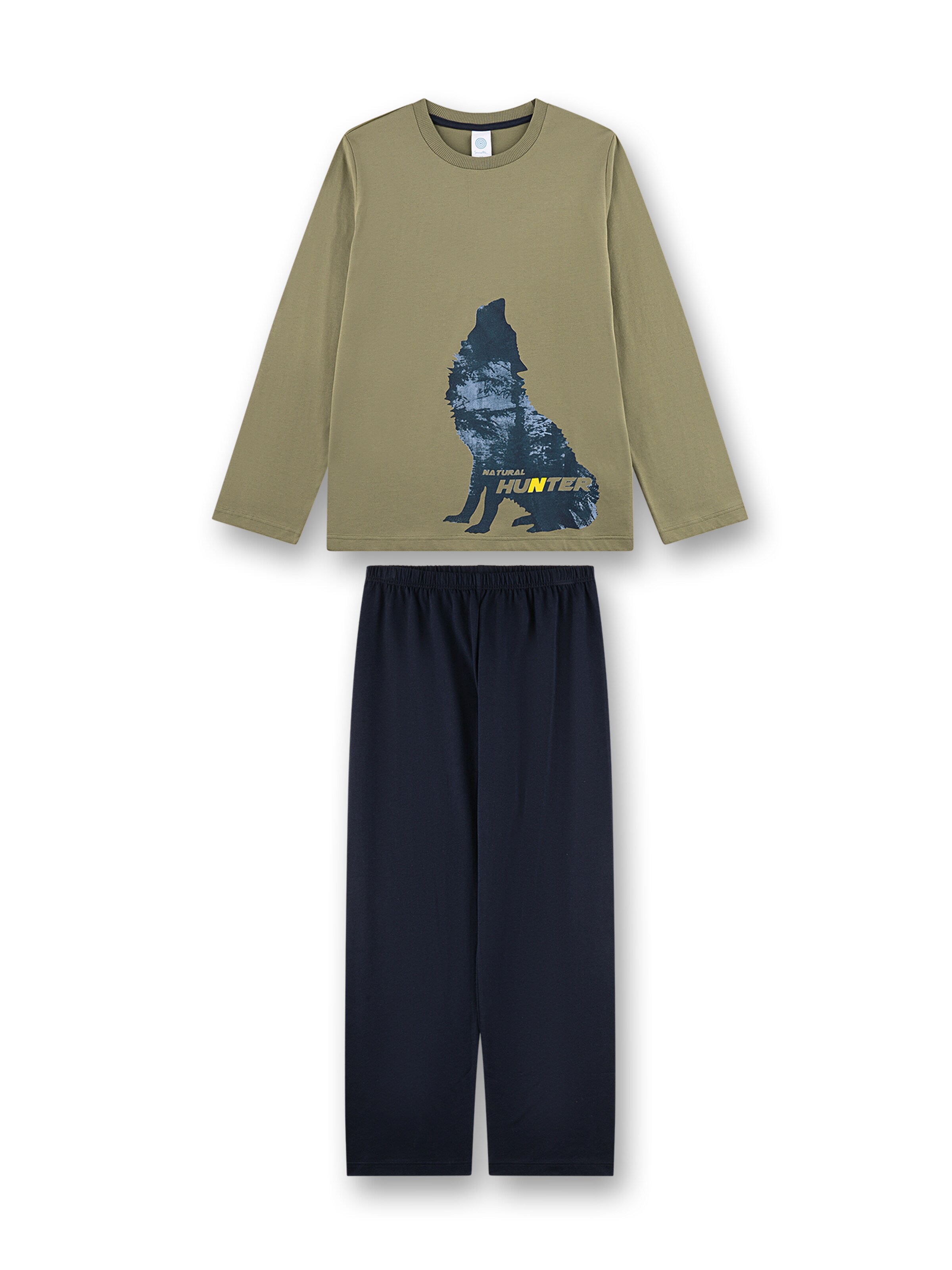 Sanetta Schlafanzug in Grün: Vorderseite