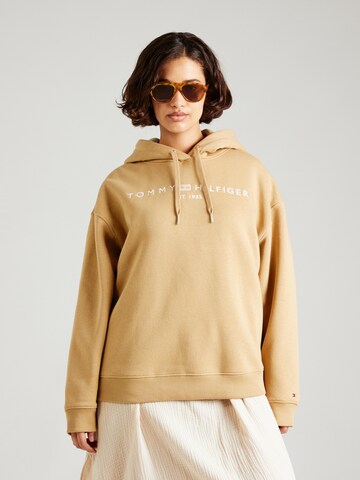Tommy Hilfiger Curve Sweatshirt in Beige: front
