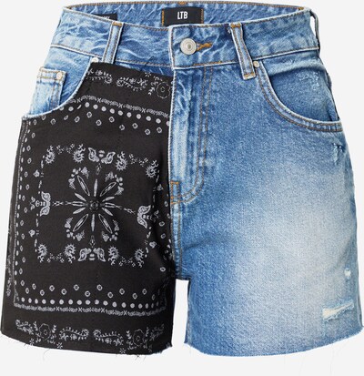 LTB Shorts 'Jadey' in blue denim / grau / schwarz, Produktansicht
