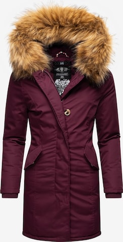 Parka d’hiver 'Karmaa' MARIKOO en rouge : devant