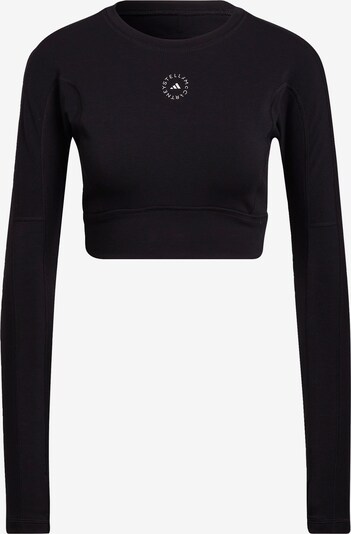 ADIDAS BY STELLA MCCARTNEY Functioneel shirt 'Truestrength' in de kleur Zwart / Wit, Productweergave