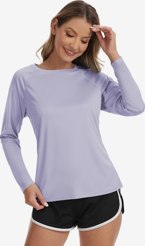 MEETWEE Sporttop 'UV shirt Breathable UPF50+' in Lila: Vorderseite
