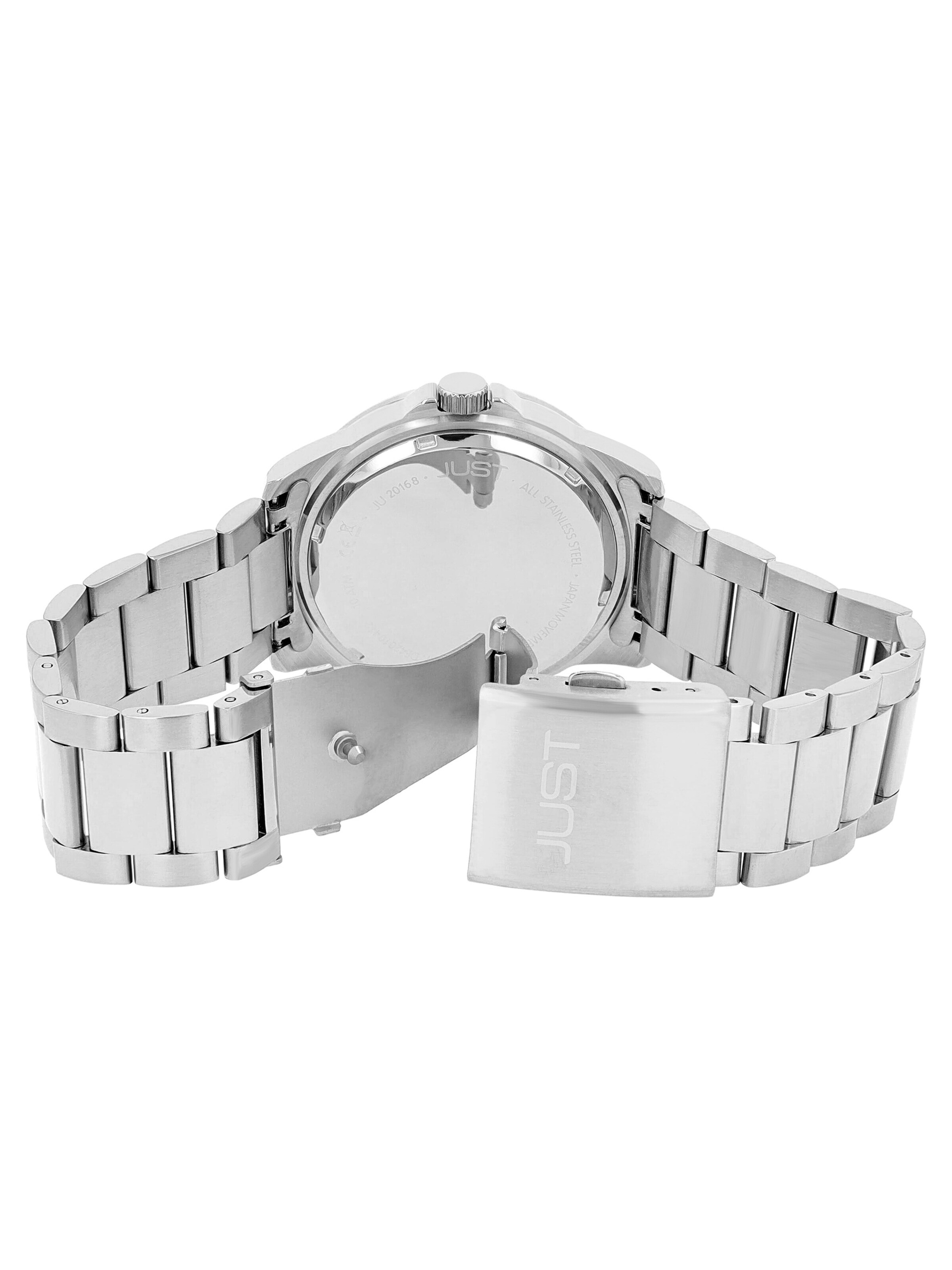 JUST Analog Watch 'Datumsanzeige' in Silver