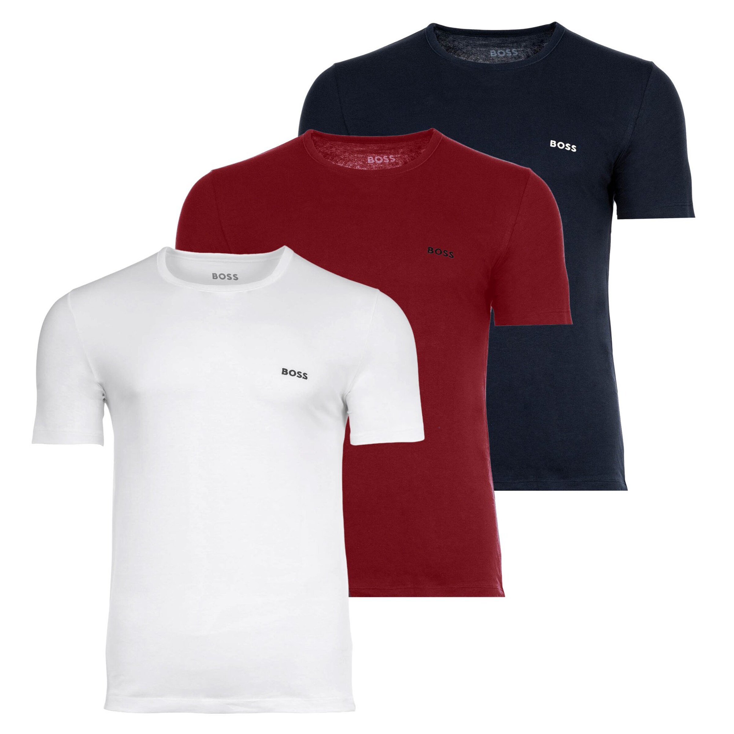 Maglietta in L BOSS di colore blu / rosso sangue / bianco, Visualizzazione prodotti
