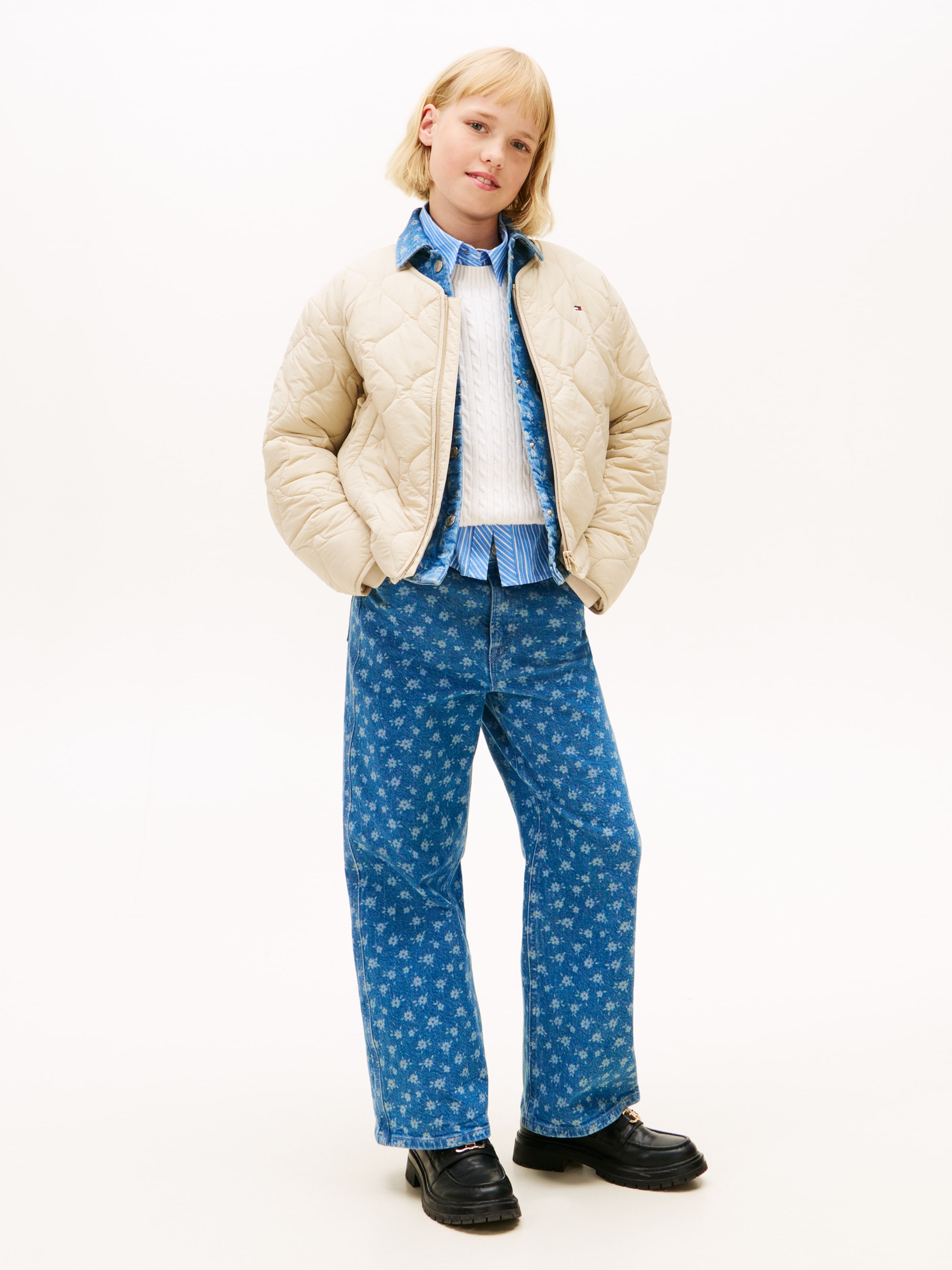 TOMMY HILFIGER Демисезонная куртка в Бежевый