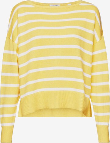 Pull-over ESPRIT en jaune : devant