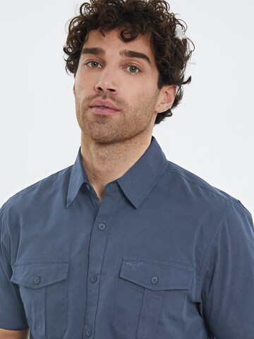 Threadbare - Ajuste regular Camisa 'Furore' en azul