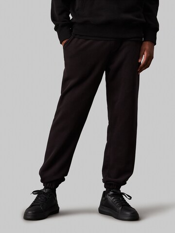 Effilé Pantalon Calvin Klein Jeans en noir : devant