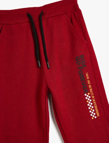 Koton Tapered Trousers in Red