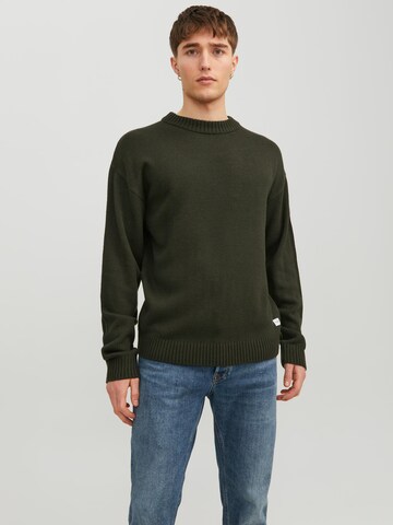 Pulover 'JJEJack' de la JACK & JONES pe verde: față