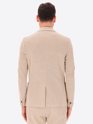 Distretto12 Regular fit Colbert 'ZERI' in Beige