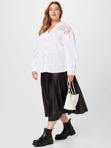 River Island Plus Bluse in Weiß