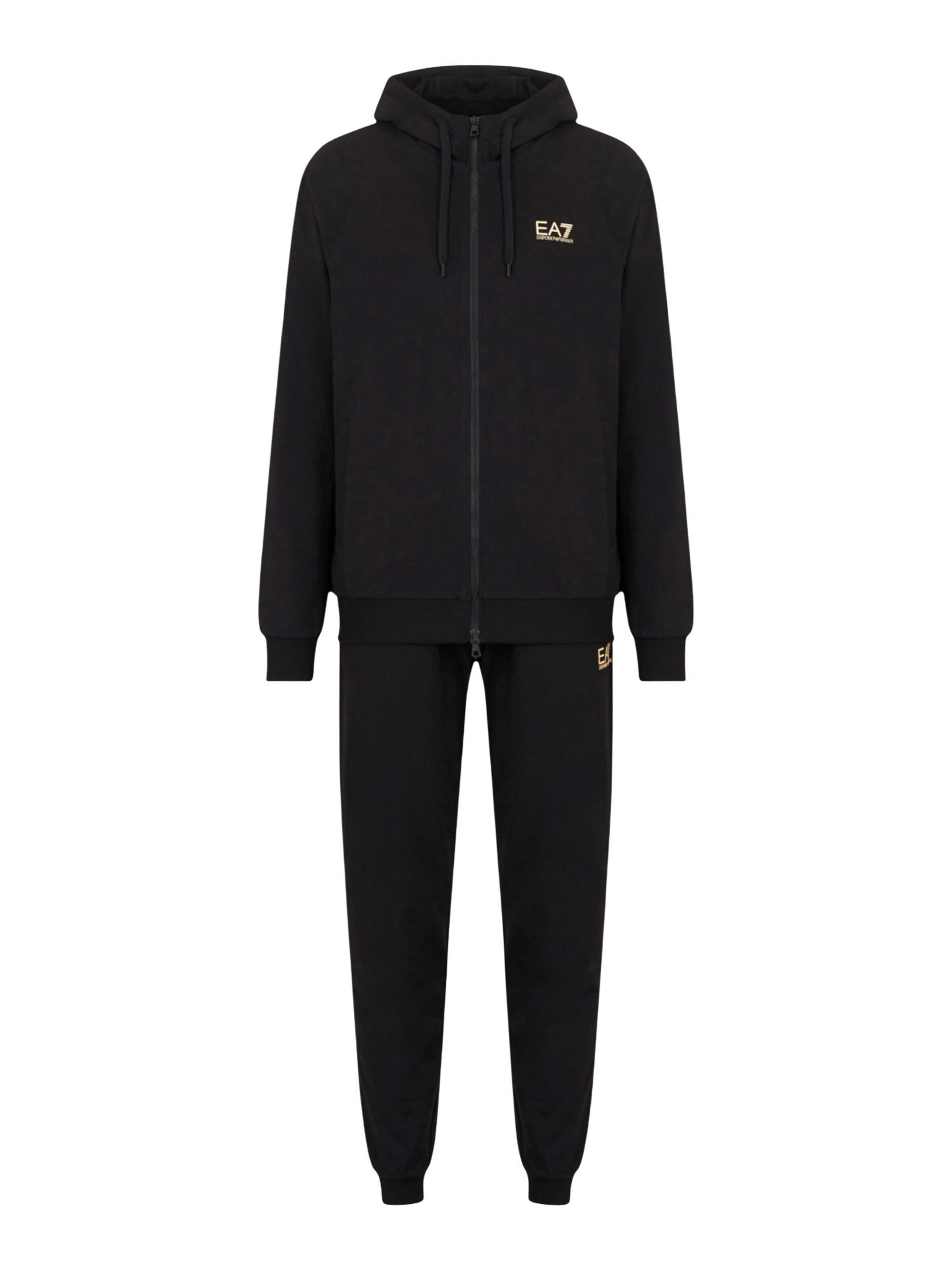EA7 Emporio Armani - Chándal en negro: frente