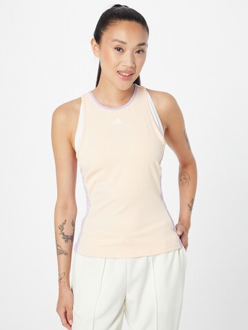 ADIDAS SPORTSWEAR Sporttop 'Hyperglam' in Beige: voorkant