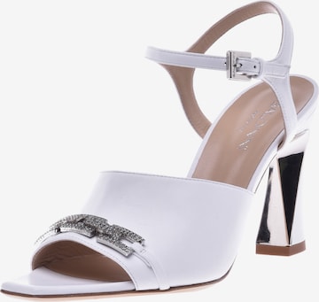 Baldinini Strap Sandals in White: front