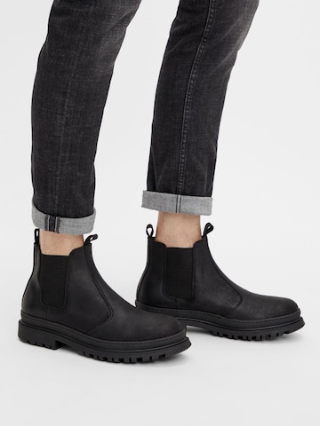 Bianco Chelsea Boots 'Grant' in Black: front
