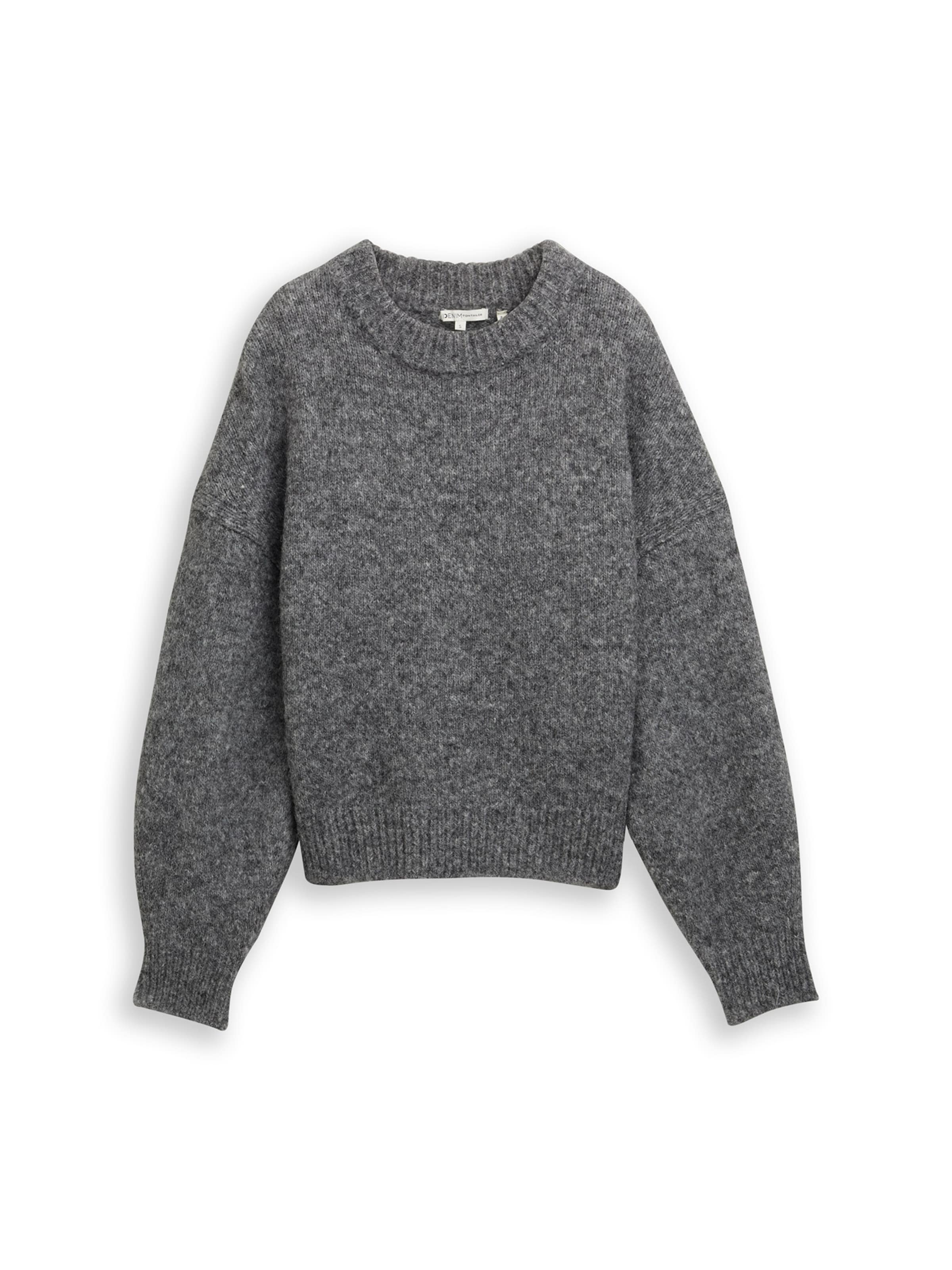 Pullover di TOM TAILOR DENIM in grigio: frontale