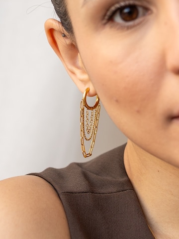 hiBALI Earrings 'Chain Hoops' in Gold