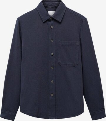 MANGO MAN Button Up Shirt 'jay' in Blue: front