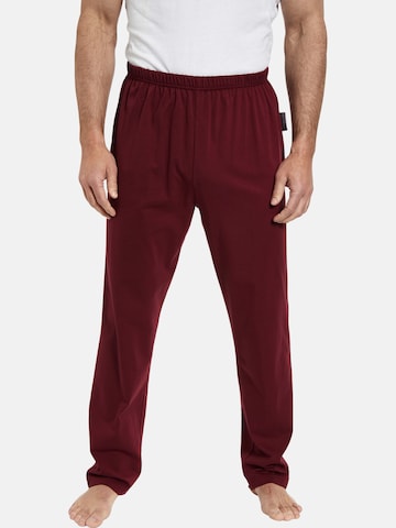 Jan Vanderstorm Pajama Pants ' Anssi ' in Red: front