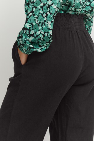 b.young Wide leg Broek 'BYFALAKKA' in Zwart