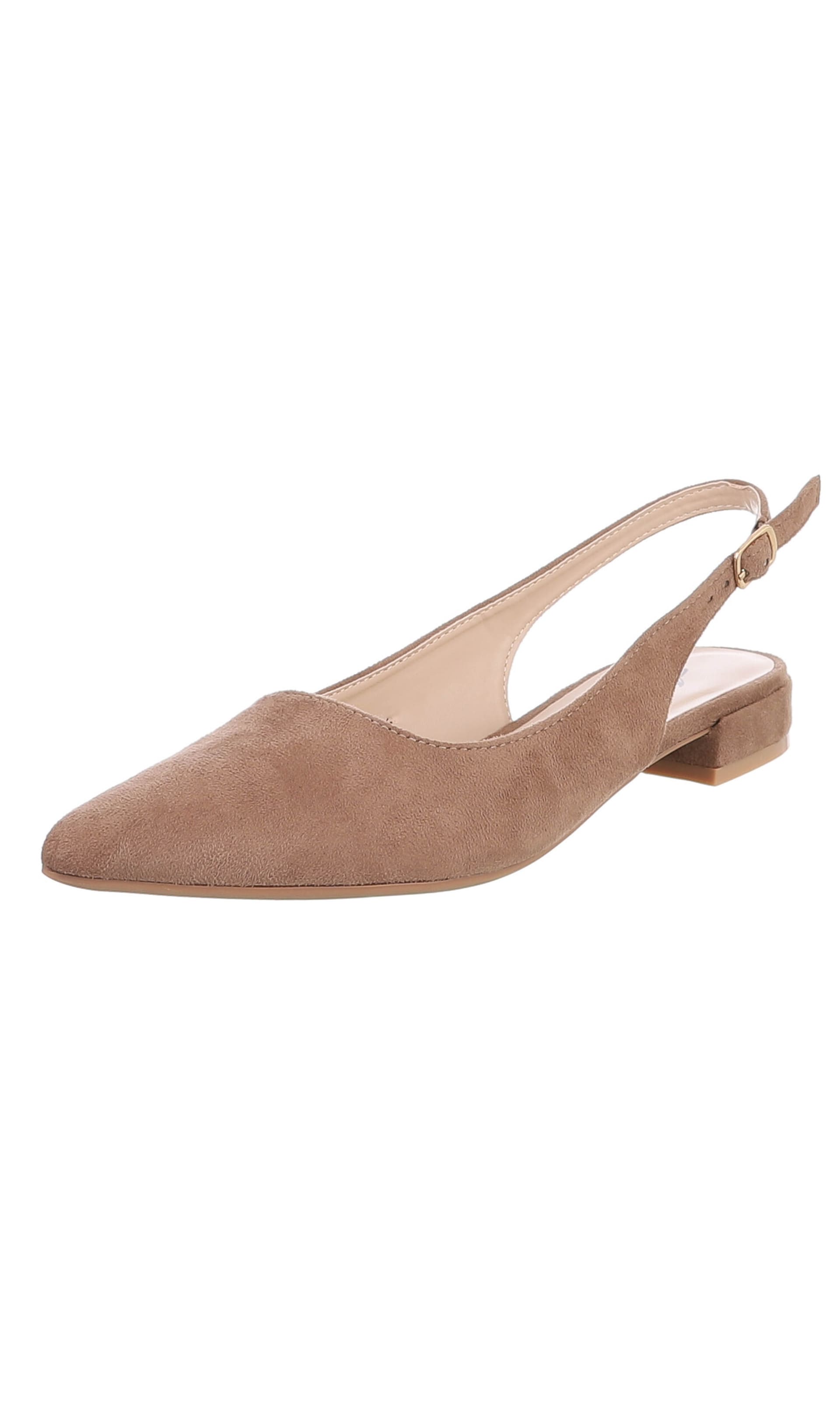Ital-Design Slingpumps in Braun: Vorderseite