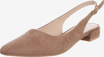Ital-Design Slingpumps in Braun: Vorderseite