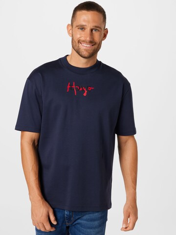 HUGO T-Shirt 'Deneziano' in Blau: predná strana