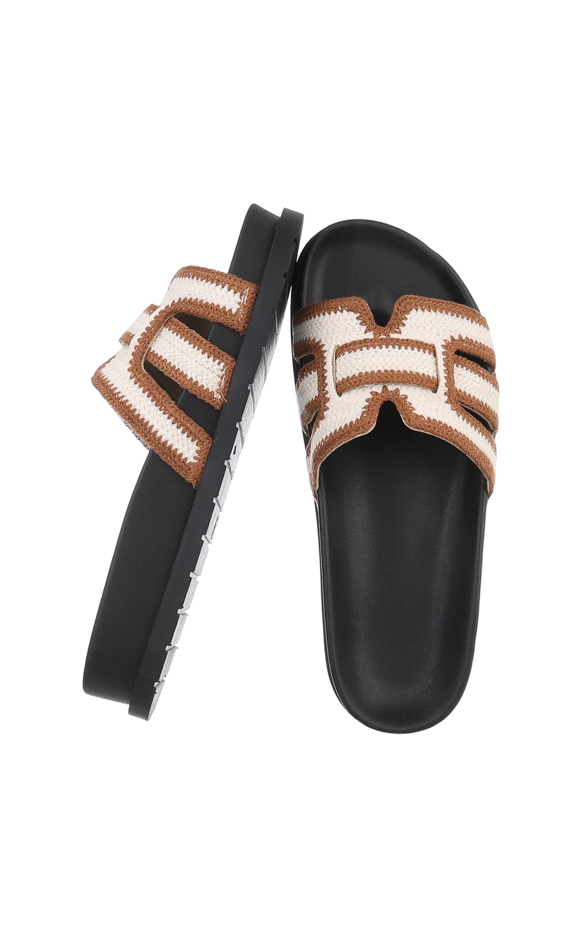 Ital-Design Pantolette in Beige