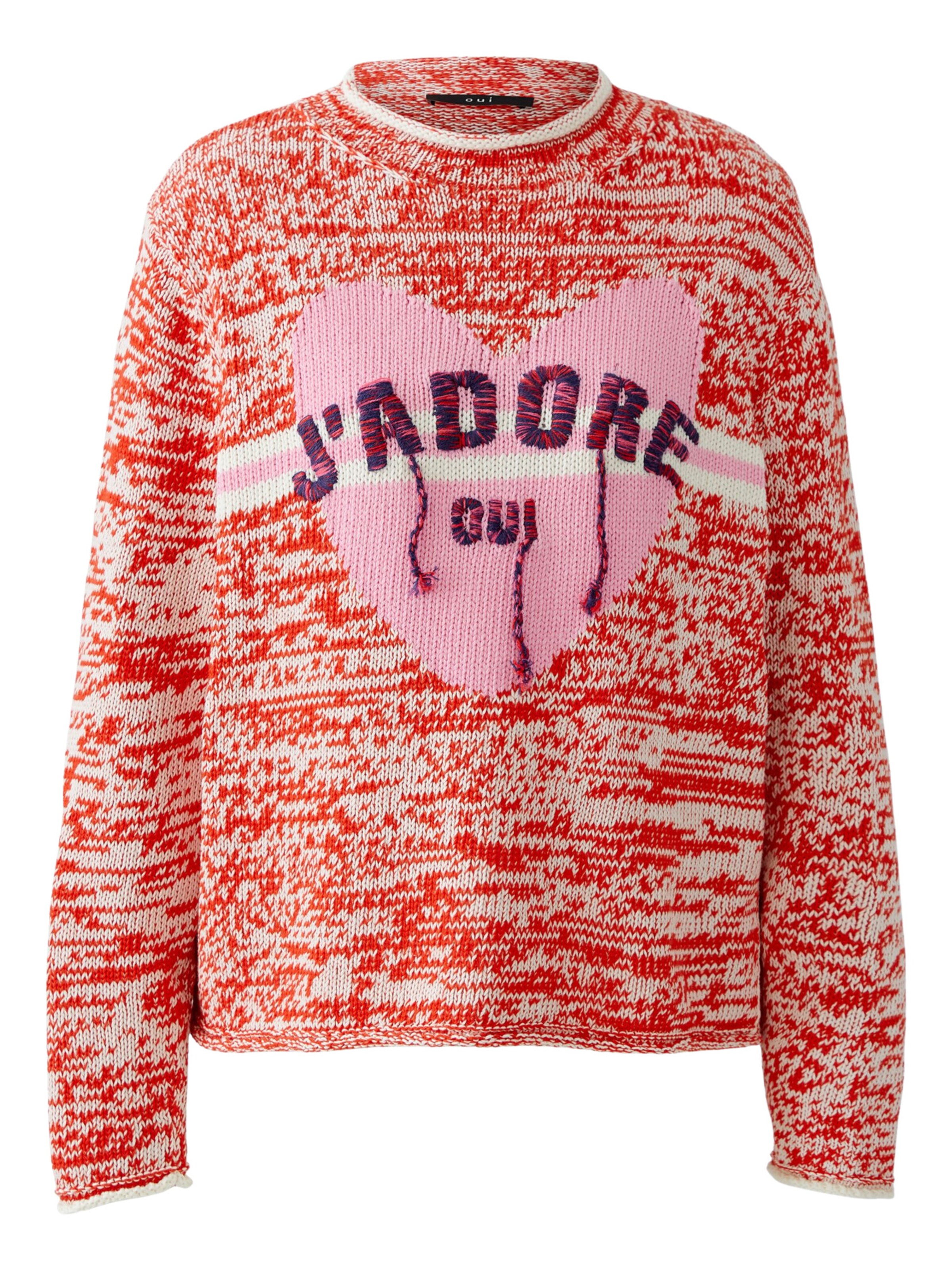 OUI Sweater in Rose / mottled red, Item view