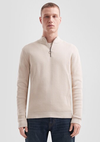 Pull-over QS en beige : devant