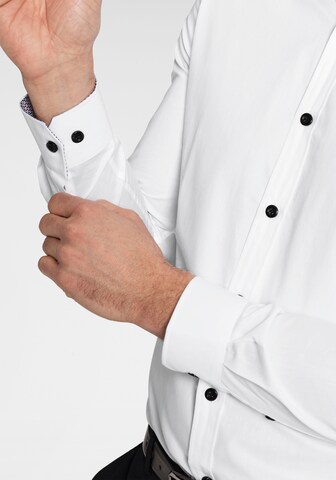 BRUNO BANANI Slim fit Business Shirt in White