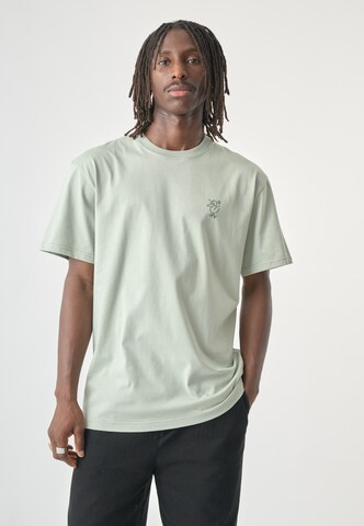 Cleptomanicx Shirt 'Sketch Gull' in Grey: front
