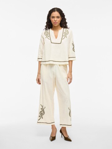 VILA Wide leg Broek in Beige