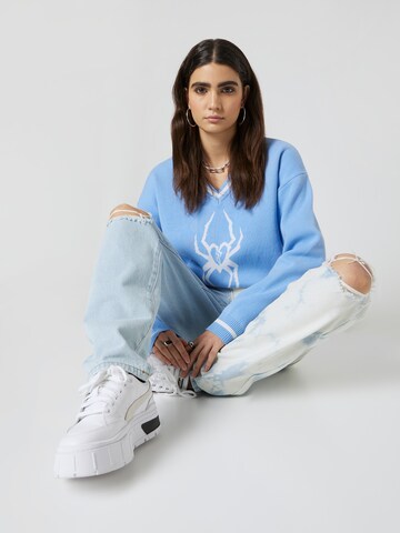 About You x Nils Kuesel Sweatshirt 'Elia' in Blau