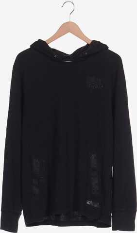 TOM TAILOR Sweatshirt & Zip-Up Hoodie in XL in Black: front