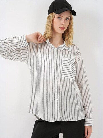 Bigdart Blouse in White: front