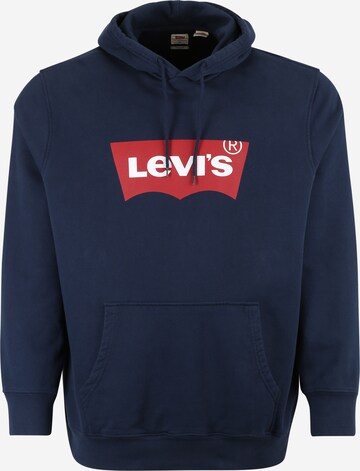 Levi's® Big & Tall Sweatshirt in Blauw: voorkant