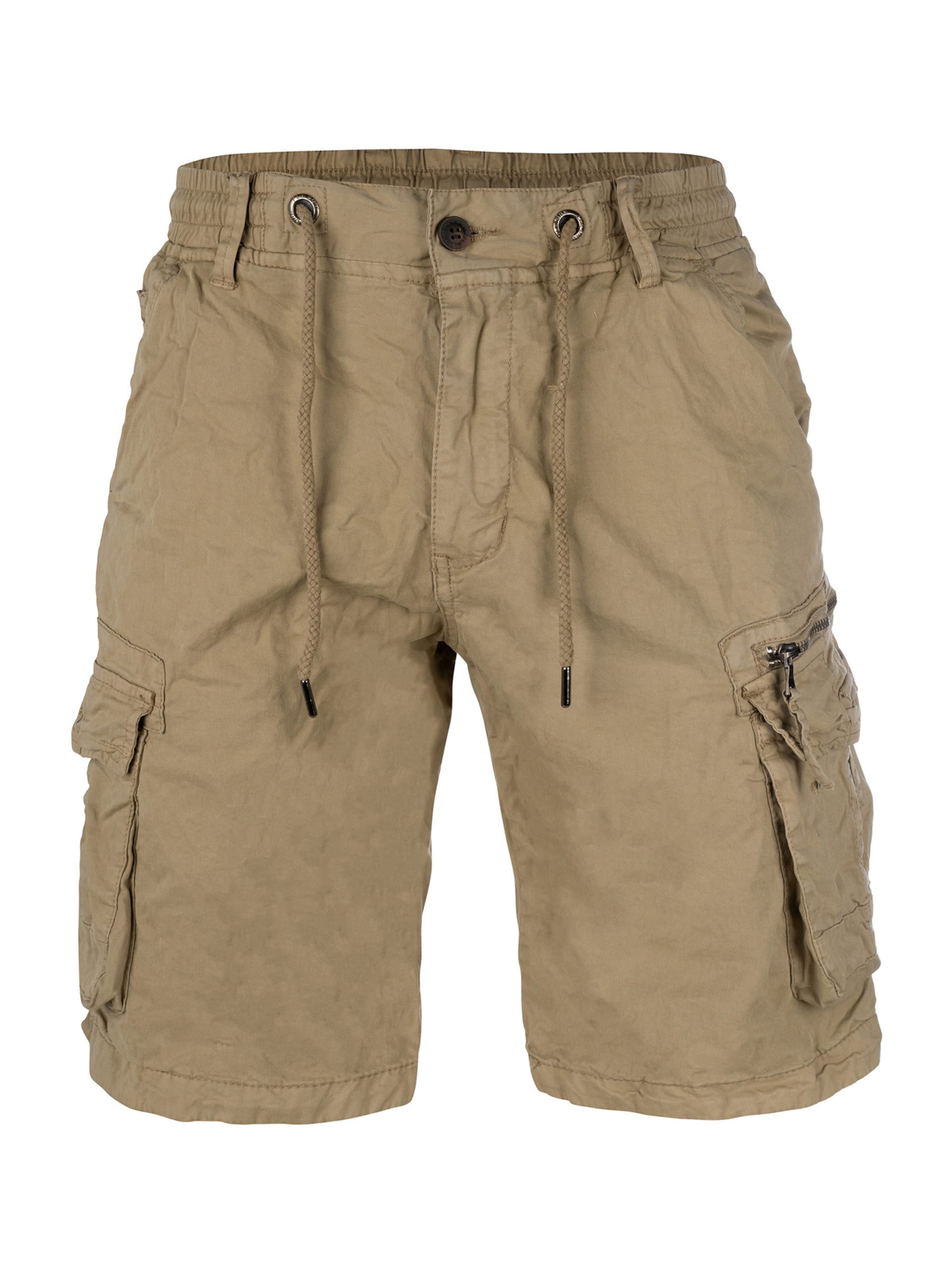 poolman Regular Pants ' Cargoshorts Streetgear Cargo ' in Beige: front