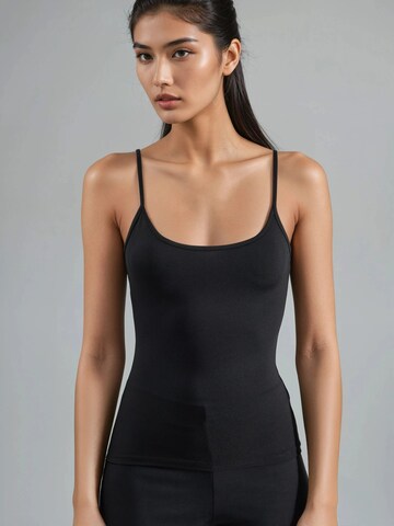 Top di Busem in nero: frontale