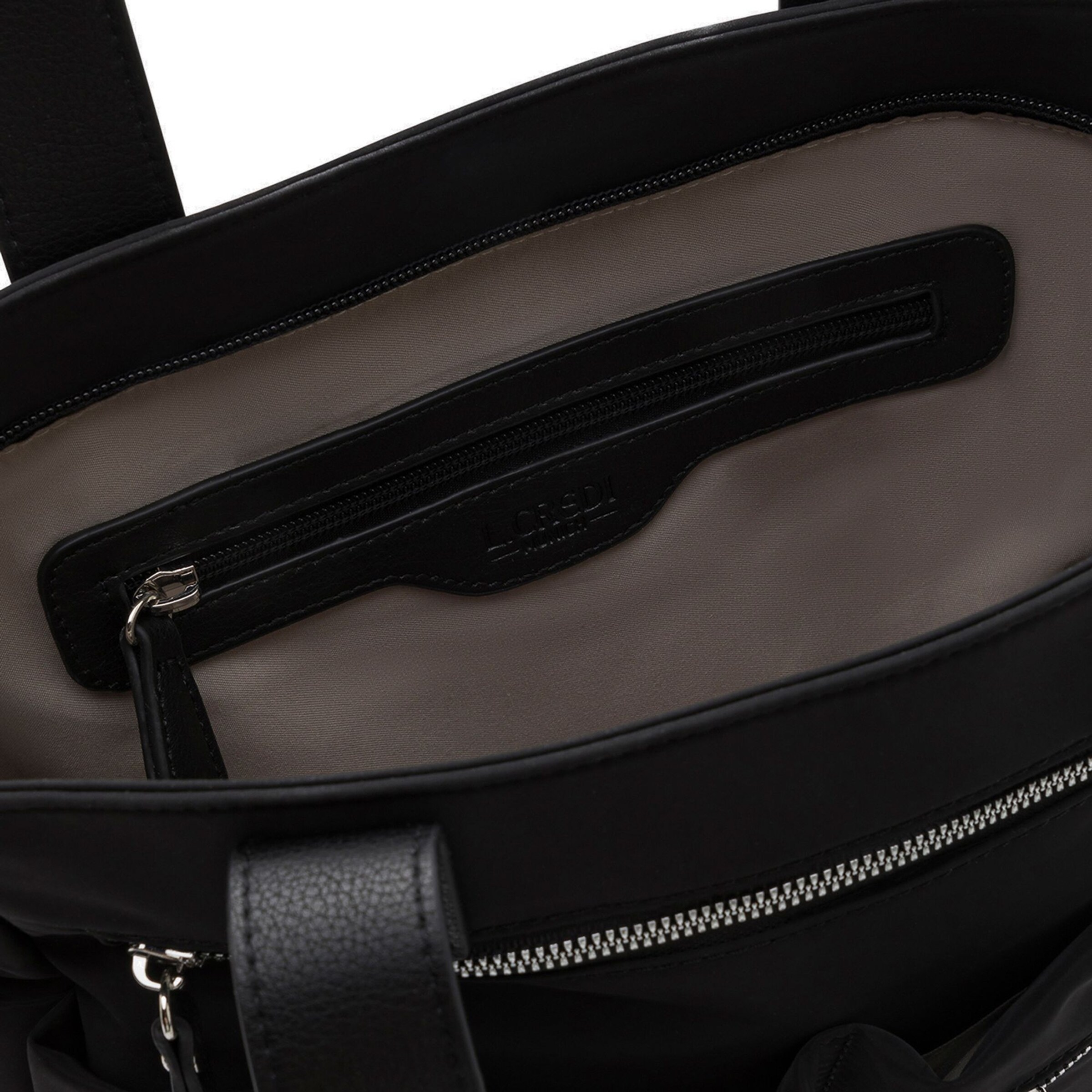 Sac bandoulière 'Odeta' L.CREDI en noir