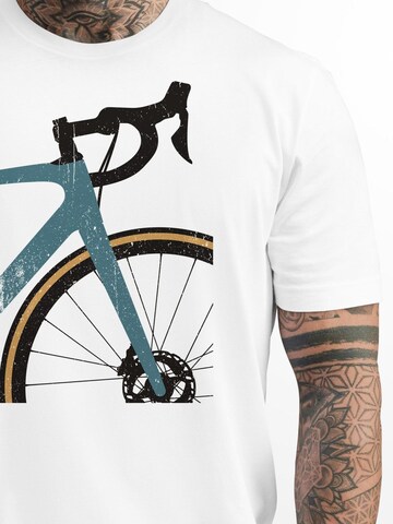 Neverless Shirt 'Rennrad' in White