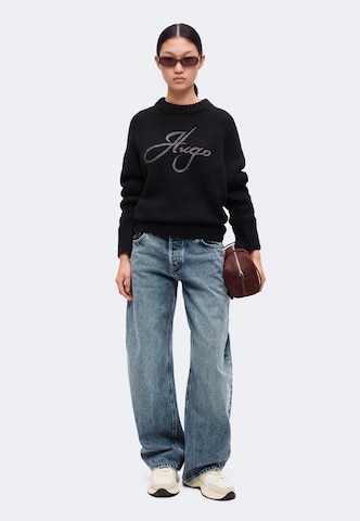 HUGO Pullover 'Sloguinny' i sort