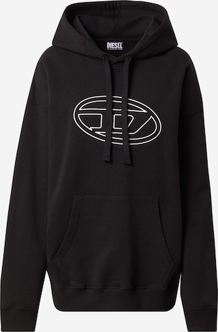 DIESEL Sweatshirt 'UMMER' in Black: front