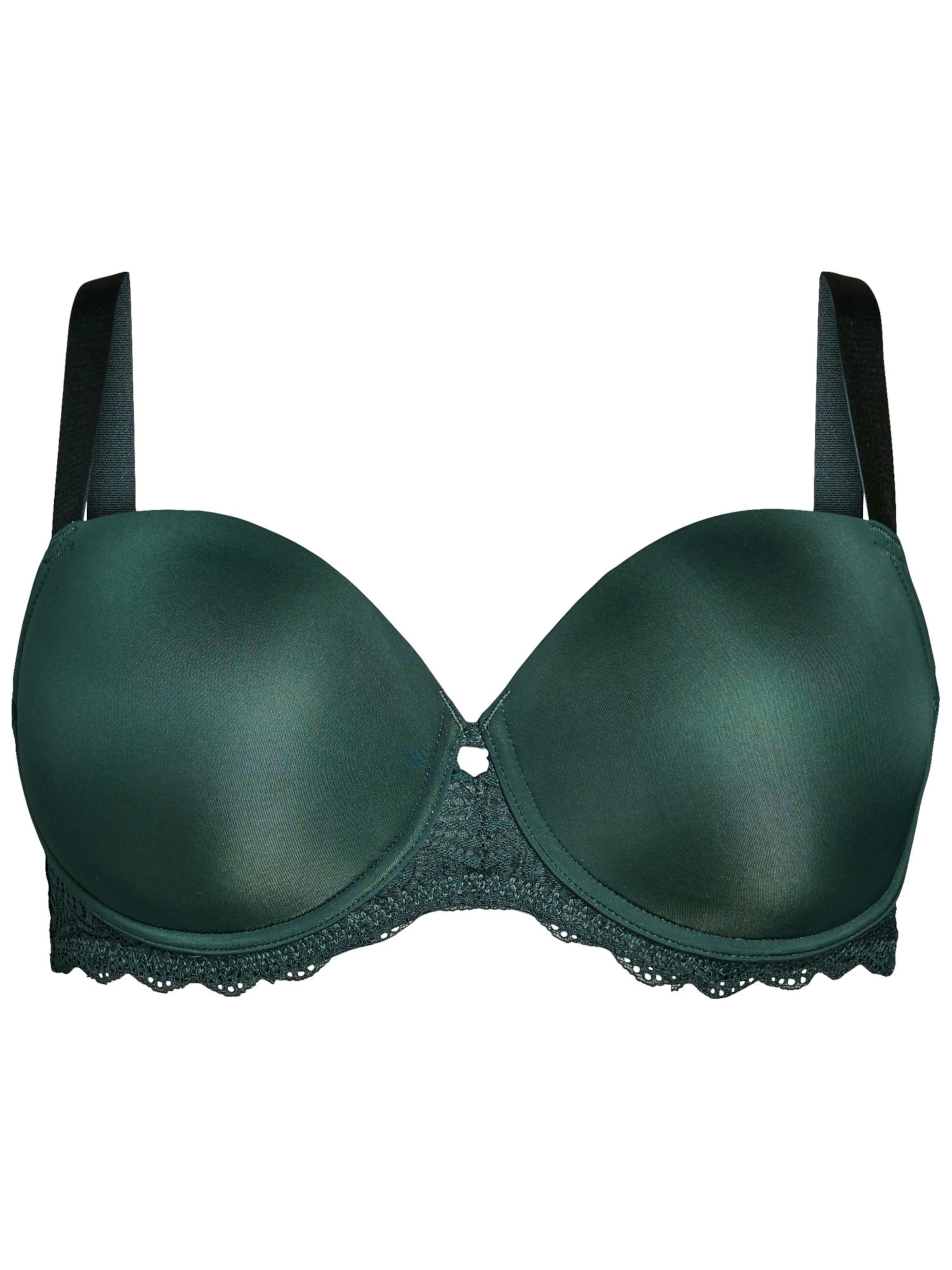 Devoted by Zizzi Сутиен със смаляващ ефект Сутиен в зелено: отпред