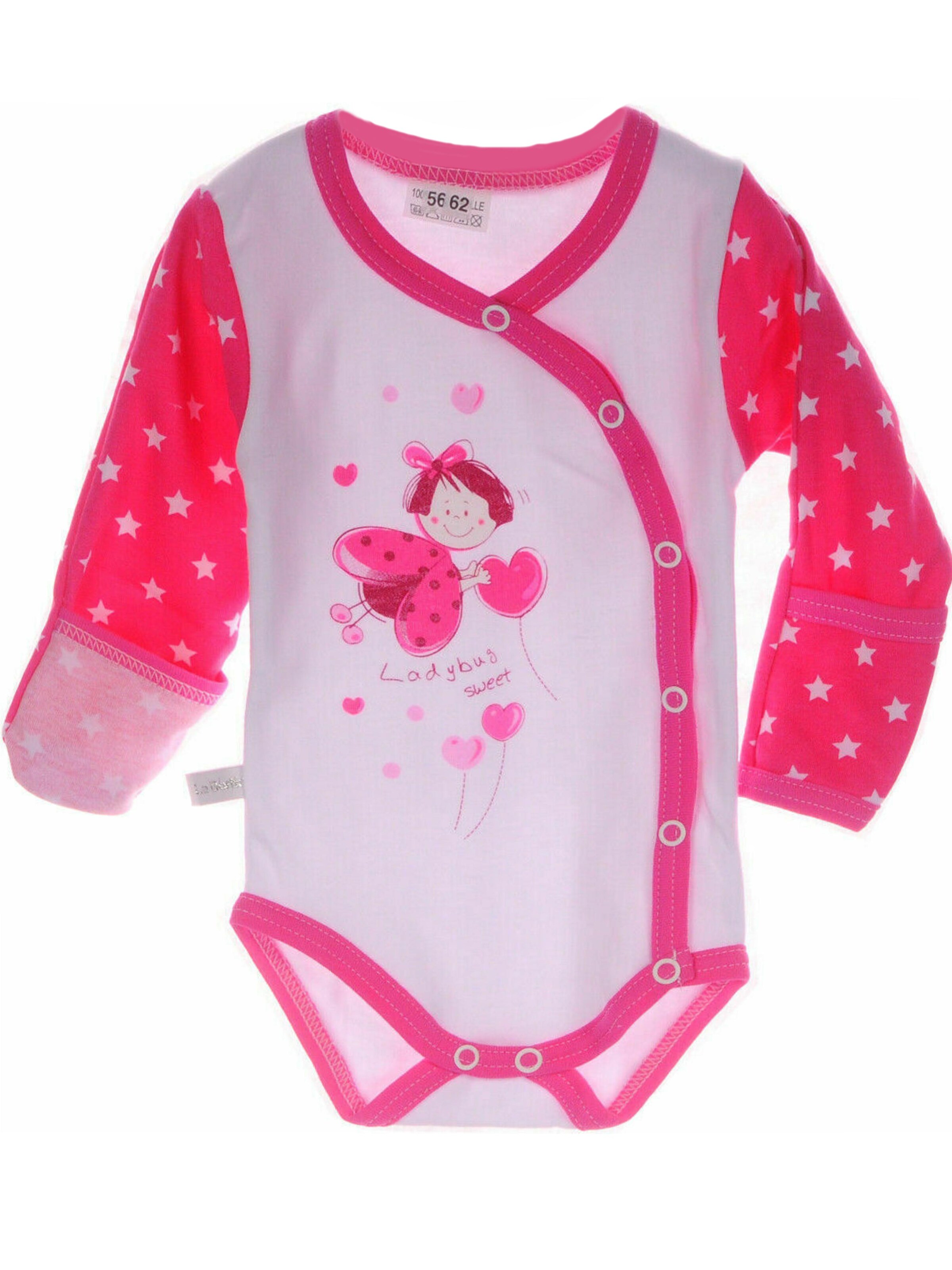 La Bortini Strampler/Body‌‌‌‌‌‌‌ in Pink: Vorderseite