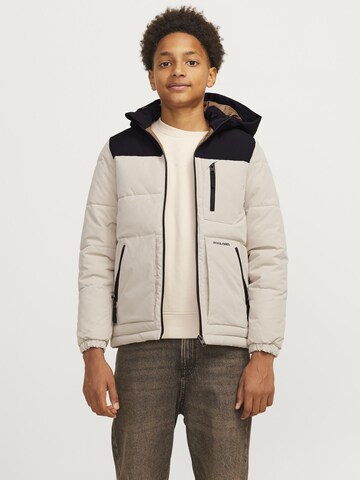 Jack & Jones Junior Vinterjakke i beige: forside