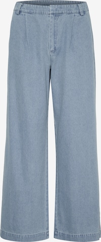 SAINT TROPEZ Bukser med lægfolder 'JaclynSZ' i blå: forside