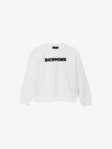 John Richmond Sweatshirt 'GAIA' in Weiß: Vorderseite